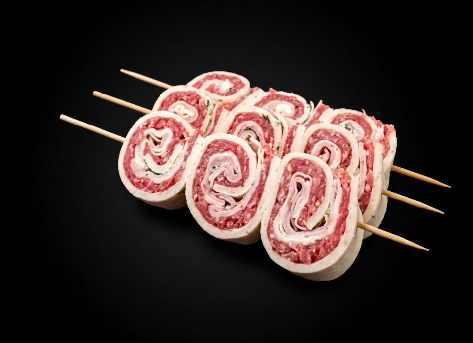 Flat Pinwheel Skewers